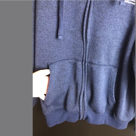 Seattle SEAHAWKS Brushed Fleece Lined Hoodie Jacket Sweatshirt Blue Green Hawks - Picture 9 of 12